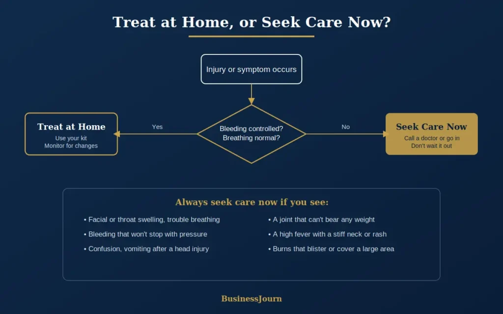 When to Use Your Kit vs When to Seek Urgent Care